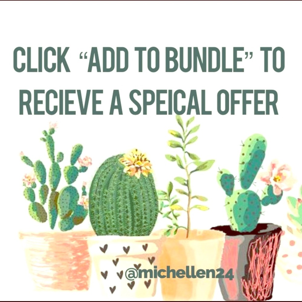 Bundle items for a special DISCOUNT!